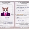 Cabo Verde cat Fake PSD Passport | Instant Download