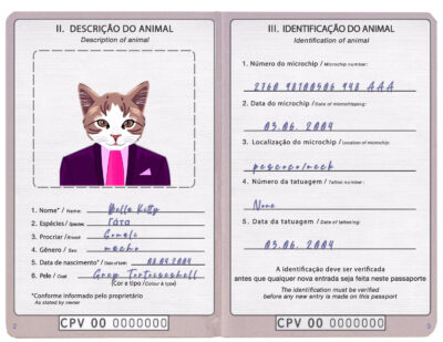 Cabo Verde cat Fake PSD Passport | Instant Download