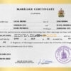 Canada Marriage Certificate | Editable PSD Templates