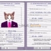Canada cat Fake PSD Passport | Instant Download