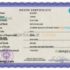 Customizable China Death Certificate PSD Templates | Instant Download
