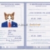 Colombia cat Fake PSD Passport | Instant Download