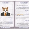 Comoros cat Fake PSD Passport | Instant Download