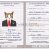 Côte d’Ivoire cat Fake PSD Passport | Instant Download