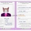 Croatia cat Fake PSD Passport | Instant Download
