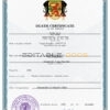 Customizable Congo Death Certificate PSD Templates | Instant Download