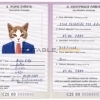 Czech Republic cat Fake PSD Passport | Instant Download