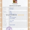Customizable Czechia Death Certificate PSD Templates | Instant Download
