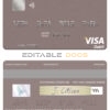 Editable France Credit Mutuel Bank visa debit card Templates in PSD Format