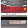 Editable Monaco EFG Bank mastercard Templates in PSD Format