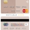 Editable Seychelles Bank of Baroda mastercard Templates in PSD Format