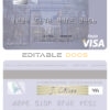 Editable Sweden Nordea Bank AB visa debit card Templates in PSD Format