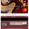 Editable USA Georgia SunTrust bank mastercard Templates in PSD Format