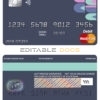 Editable abstractsio universal multipurpose bank mastercard debit credit card Templates in PSD Format