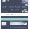 Editable abstractsio universal visa card Templates in PSD Format