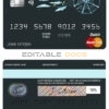 Editable awesome dreamcatcher universal multipurpose bank mastercard debit credit card Templates in PSD Format