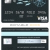 Editable awesome dreamcatcher universal visa electron card Templates in PSD Format