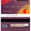 Editable banco internacional bank ecuador mastercard Templates in PSD Format