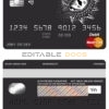 Editable dragonella universal multipurpose bank mastercard debit credit card Templates in PSD Format