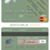 Editable energy line universal multipurpose bank mastercard debit credit card Templates in PSD Format