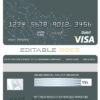 Editable geometrex universal visa card Templates in PSD Format