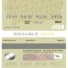 Editable geometric vibrance universal visa card Templates in PSD Format