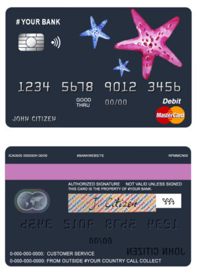 Editable tour star universal master card Templates