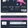Editable tour star universal visa electron card Templates in PSD Format