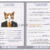Egypt cat Fake PSD Passport | Instant Download