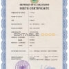 Authentic El Salvador Birth Certificate Template | Customize and Download Online