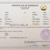 Eritrea Marriage Certificate | Editable PSD Templates