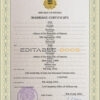 Estonia Marriage Certificate | Editable PSD Templates