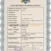 Customizable Eswatini Death Certificate PSD Templates | Instant Download