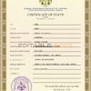 Customizable Ethiopia Death Certificate PSD Templates | Instant Download