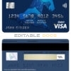 Fillable Belarus Belinvest bank visa card Templates | Layer-Based PSD