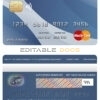 Fillable Brazil Safra bank mastercard Templates | Layer-Based PSD