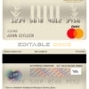 Fillable Dominican Republic Central bank Of the Dominican Republic mastercard debit card Templates | Layer-Based PSD