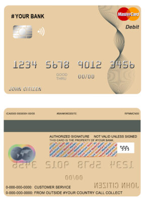 Fillable abstractaza universal multipurpose bank mastercard debit credit card Templates