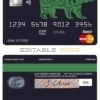 Fillable alpine bear universal multipurpose bank mastercard debit credit card Templates | Layer-Based PSD