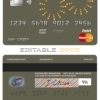 Fillable artsy line universal multipurpose bank mastercard debit credit card Templates | Layer-Based PSD