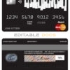 Fillable bay piano universal multipurpose bank mastercard debit credit card Templates | Layer-Based PSD