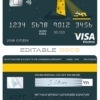 Fillable bright lighthouse universal visa electron card Templates | Layer-Based PSD