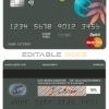 Fillable bueno tropical universal multipurpose bank mastercard debit credit card Templates | Layer-Based PSD