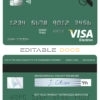 Fillable creations line universal visa electron card Templates | Layer-Based PSD