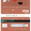Fillable culture abstract universal visa electron card Templates | Layer-Based PSD