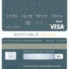 Fillable geometric simple universal visa card Templates | Layer-Based PSD