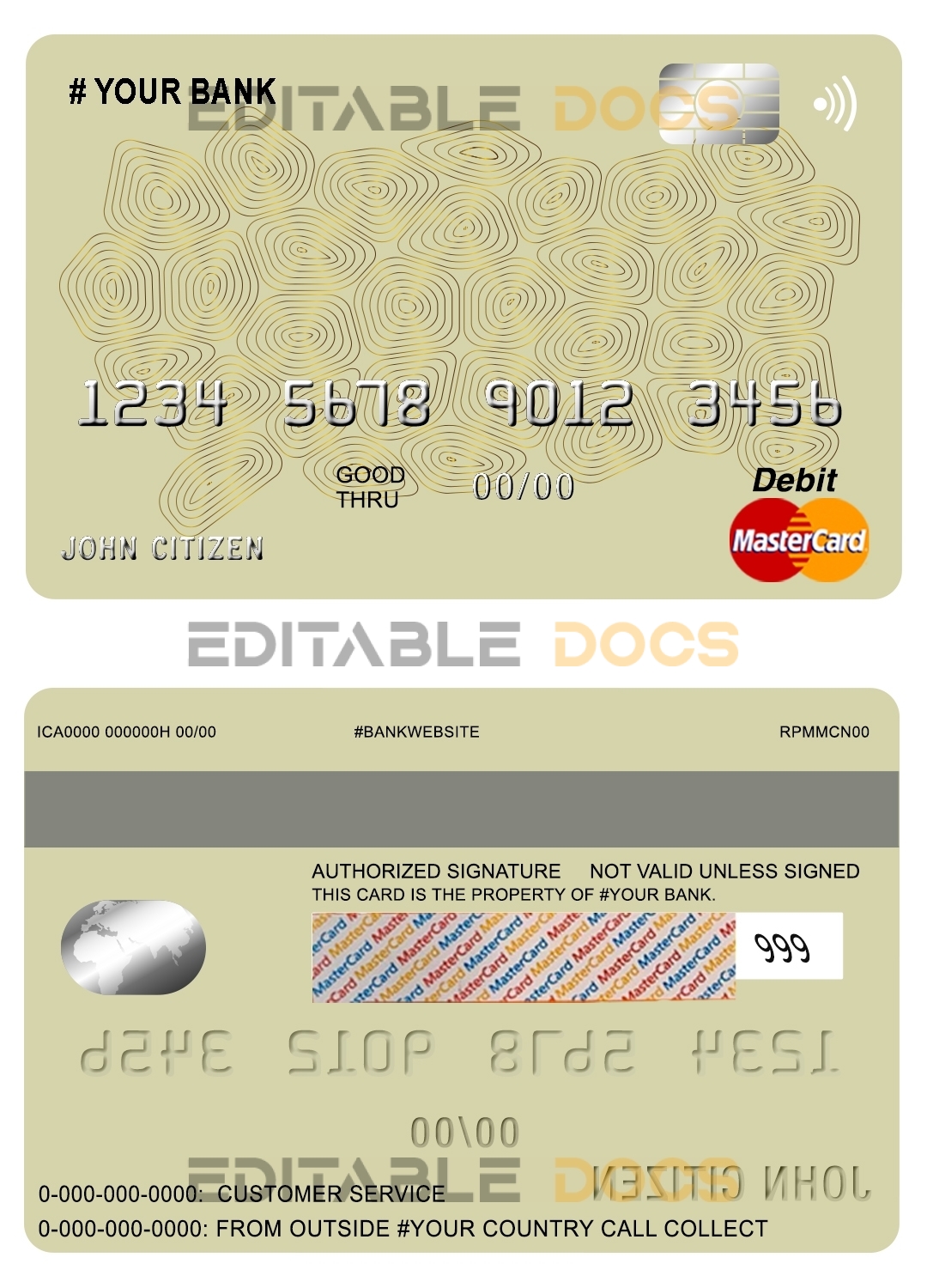 Fillable geometric vibrance universal multipurpose bank mastercard debit credit card Templates | Layer-Based PSD