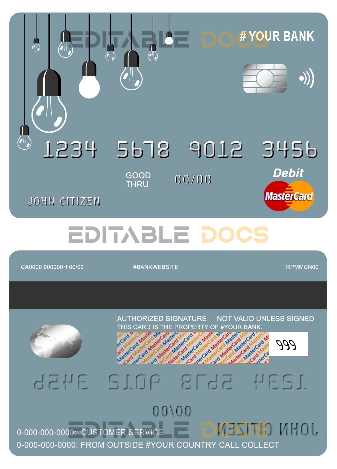 Fillable king lamp universal master card Templates | Layer-Based PSD
