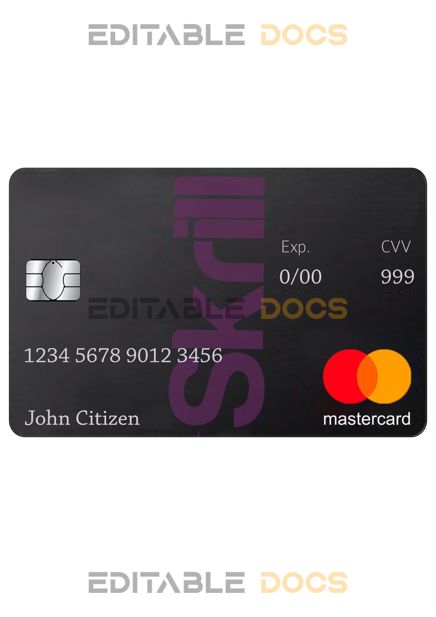 Fillable skrill mastercard Templates | Layer-Based PSD