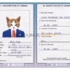 Gambia cat Fake PSD Passport | Instant Download